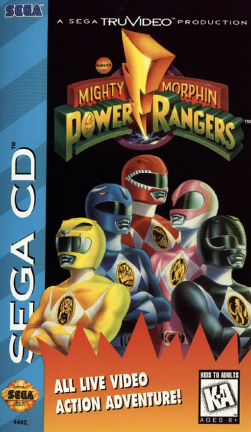 Mighty Morphin Power Rangers (USA) Sega CD Game Cover